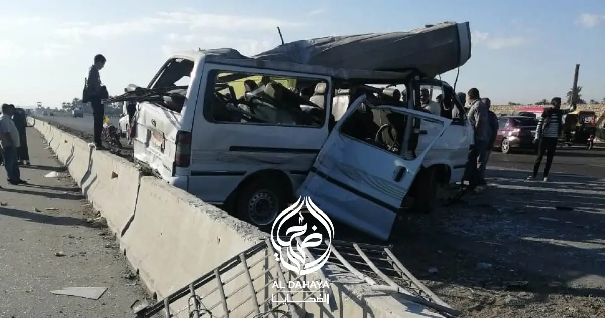 ضحية و3 مصابين في حادث مروع بطريق جهينة الصحراوي