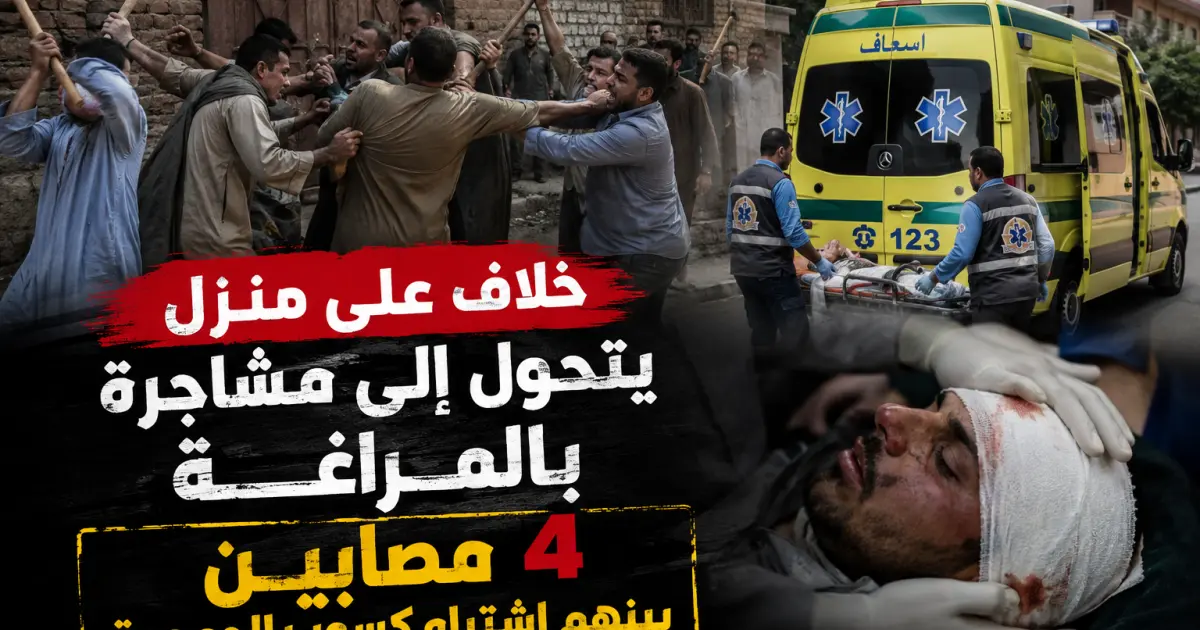 4 مصابين في مشاجرة على منزل بالميراث في المراغة