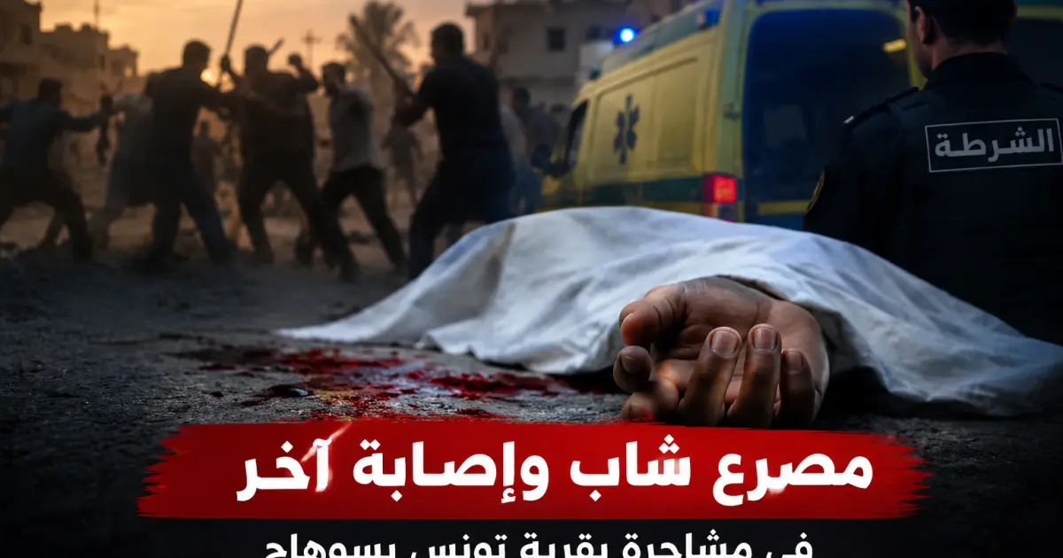 مصرع شاب وإصابة آخر في مشاجرة بقرية تونس بسوهاج