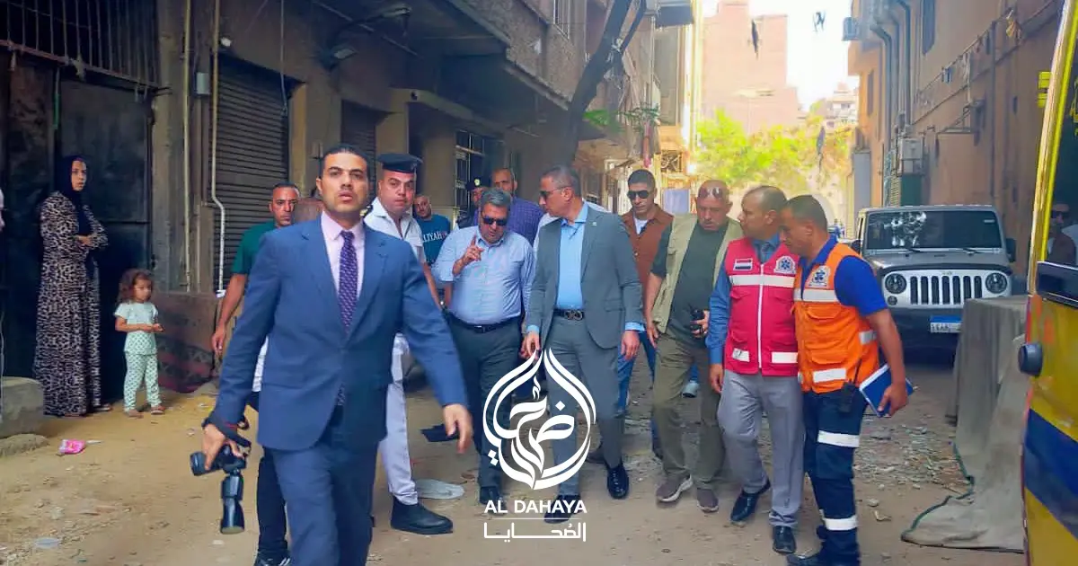 منذ الدقائق الأولى للحريق.. اللواء أحمد جلال يقود المتابعة الميدانية بموقع الحادث